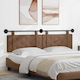 vidaXL Leather Bed Headboard Pillow 170x55cm