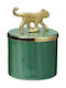 Metallic Green Jewellery Box 13x9x9cm