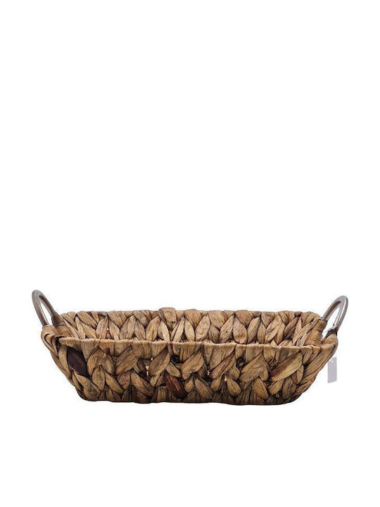 Loupas Decorative Metallic Basket with Handles 33x24x8cm