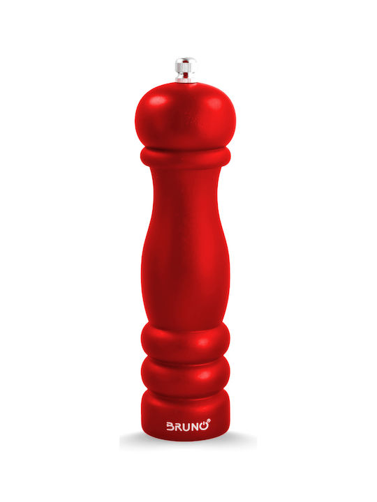 Bruno Manual Salt Mill Wooden in Red Colour 20.4cm