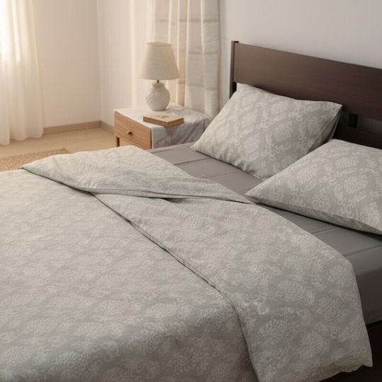 Royal Σετ Μονό 3τμχ 160x270εκ. Damask Grey
