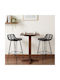 Garden Bar Stool Outdoor Rattan Black 2 Pieces 44x46x91cm