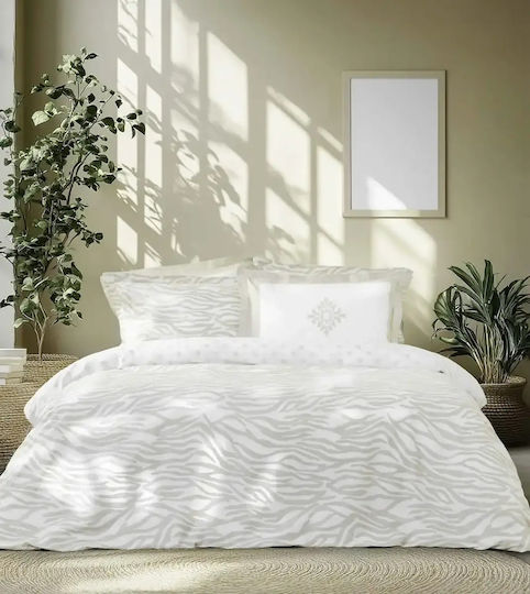 Nima Set Bettlaken Halbdoppel 190x260cm Posh Beige 3 Stück