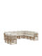 Corner Outdoor Sofa Plastic with Cushions