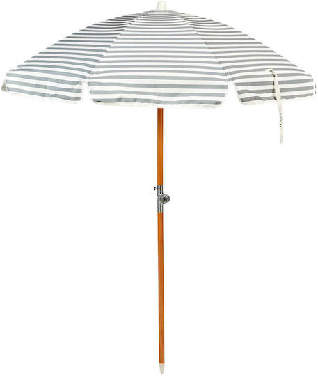 Sunnylife Luxe Σπαστή Ομπρέλα Θαλάσσης Διαμέτρου 1.55m με UV Προστασία Seagrass Stripe