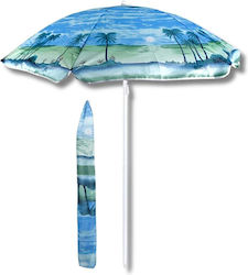 KMT Style Beach Umbrella 2.4m with Beach Pattern