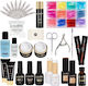Polygel Gel Milky White Consumables Nail Kit Lu...