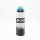 Păgure Sport Apă 750ml Ombre Negru-alb Design Hexagonal Pai Siliconic și Mâner de Transport