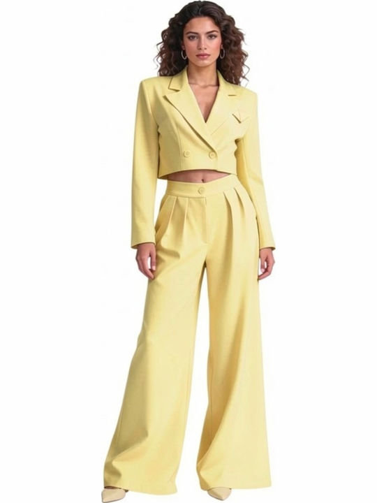 Women's Yellow Suit Flared