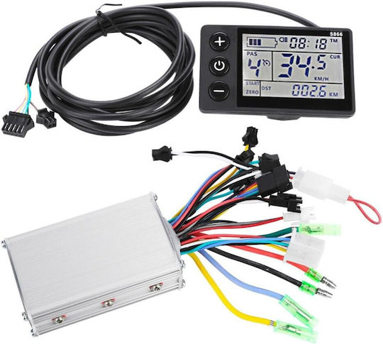 Controler Universal Motor Fără Perii 24v-36v 350w Ecran Lcd Impermeabil Bicicletă Electrică Scuter Electric