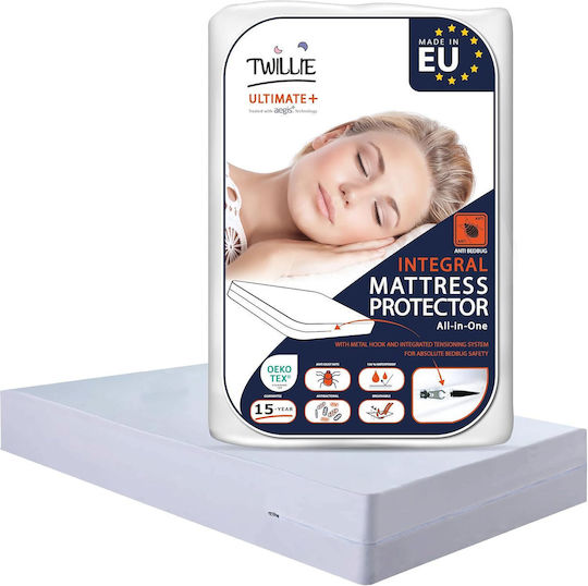 Protective Single Waterproof Mattress Cover 90x190+15cm