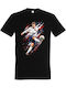 T-shirt Μαύρο