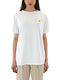Women's T-shirt Yellow-White