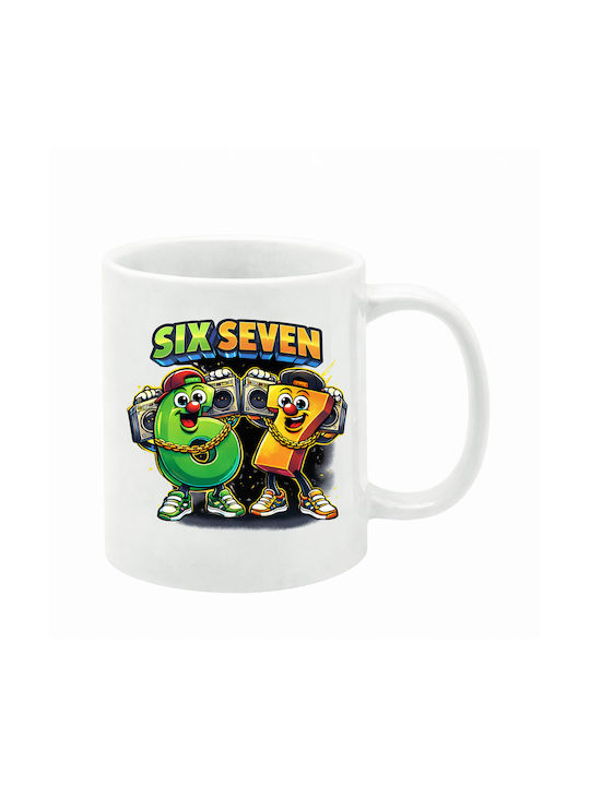 Λευκή Κούπα Six Seven 6-7