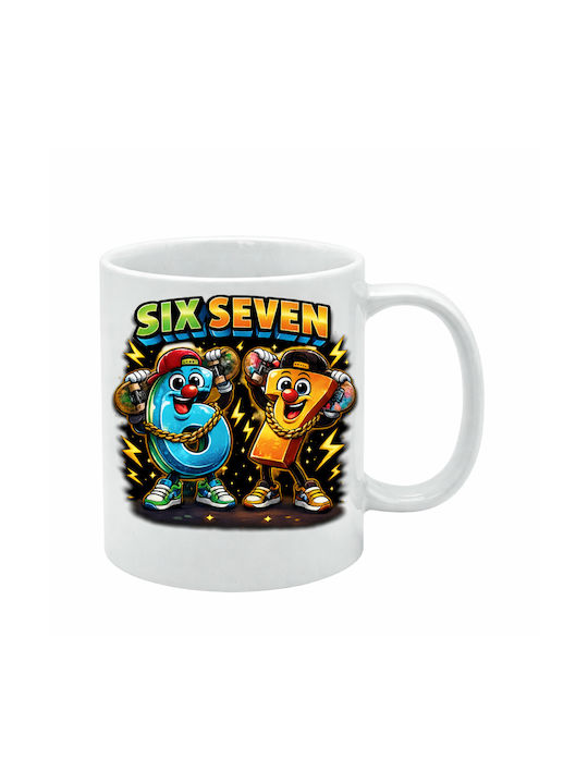 Λευκή Κούπα Six Seven 6-7