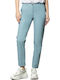 Women's Fabric Trousers Light Blue