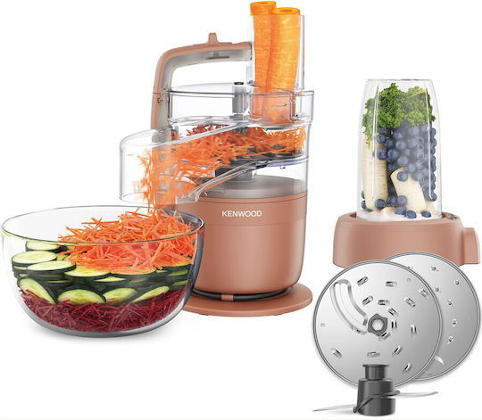Kenwood Compact Procesoare Alimentare Multifuncțional 650W cu Recipient de 1.3l și Vas Blender Gri