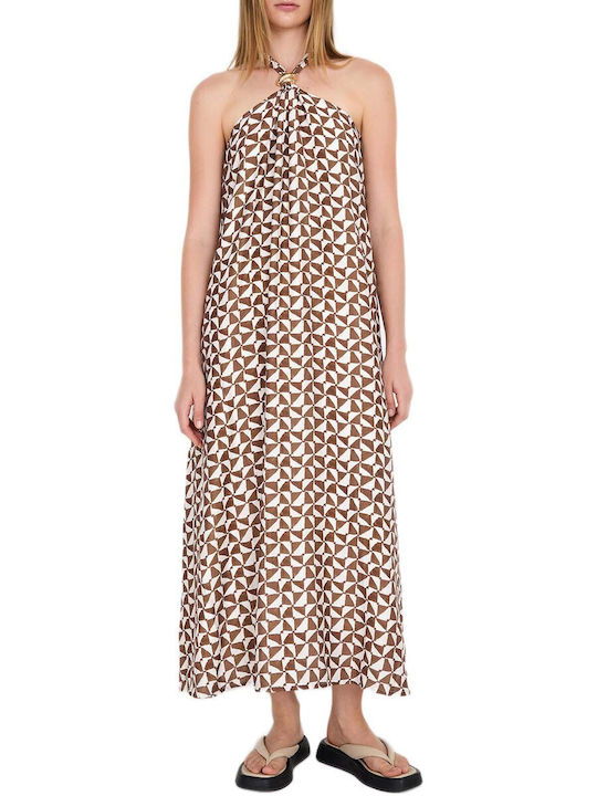 Skatie Damenkleid Ganztägig Braun