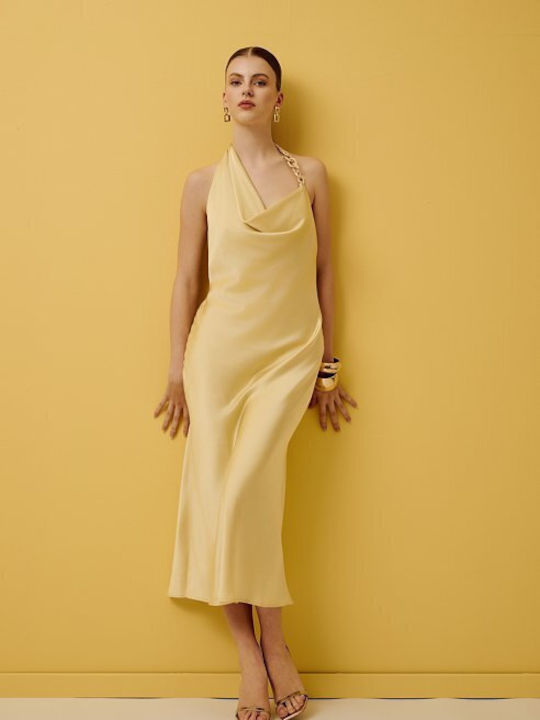 Desiree Midi Evening Satin Open Back Yellow Dress 08.44045-kit | Skroutz.mt Desiree Midi Evening Satin Open Back Yellow Dress 08.44045-kit | Skroutz.mt