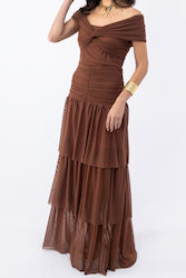 Open Wedding - Christening Dress Brown