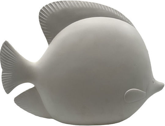 Inthebox Flux S Διακοσμητικο Ψαρι 26x9x22cm Polyresin Ασπρο 034303