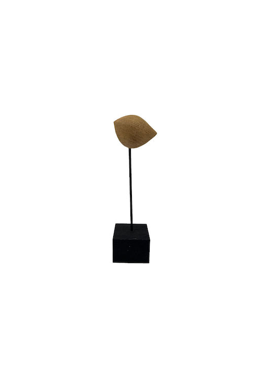 Inthebox Ibis S Decorative Bird 7.5x6x25cm Polyresin Natural Black Metal 034262