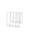 Metaltex Metallische Schrank-Geschirrständer 24x25x24cm Silber