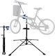 Stand De Reparații Profesional Pentru Bicicletă Zola Reglabil Pe Înălțime 108-190 Cm Prindere Cu Clește 25-55 Mm Greutate Susținută 30 Kg Metal Plastic Negru Albastru