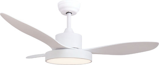 Aca Deckenventilator mit Leuchte Weiß