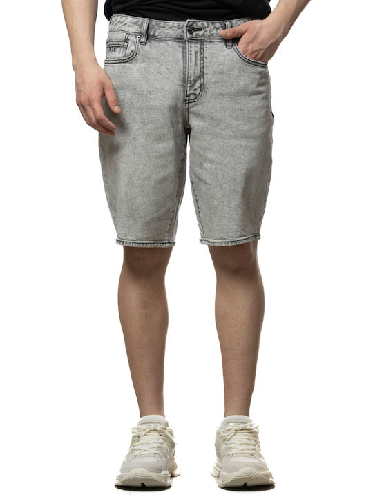 Men's Gray Denim Shorts