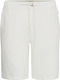 Herren Shorts Cremfarbene Bermuda