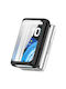 Full Glass Screen Protector Silicone Case in Black Colour for Huawei Band 11 Pro / 11 Pro Nfc