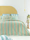 Palamaiki City Life Cl201 Super-Double Bed Sheets Set 240x260cm Green (4pcs)