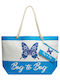Bag to Bag Υφασμάτινη Τσάντα Θαλάσσης με Πορτοφόλι Τιρκουάζ