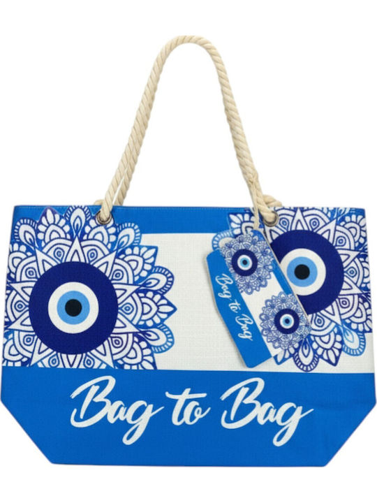 Bag to Bag Υφασμάτινη Τσάντα Θαλάσσης με Πορτοφ...
