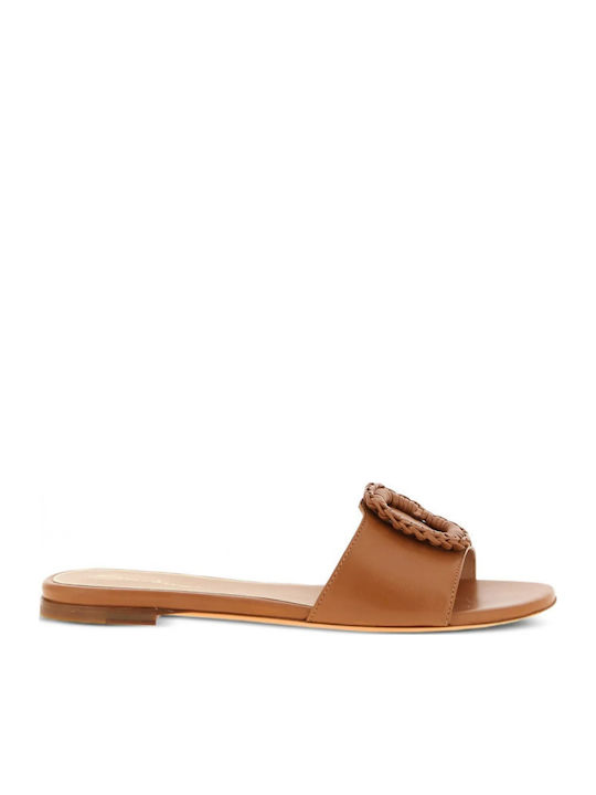 Santoni Leather Brown Sandals
