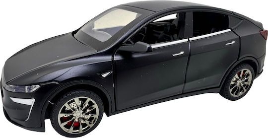 Tesla Model Y 1:32 Черен Метален Реплика Модел С Отварящи Се Врати Капак Багажник Звук Светлини