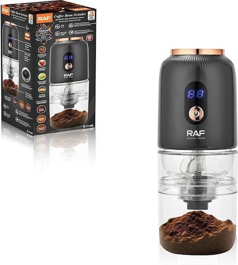 Raf Râșniță de Cafea Electrică cu Capacitate de 100g Neagră