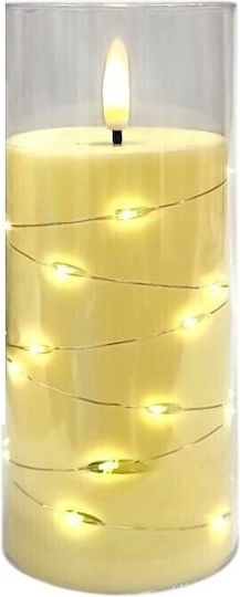 Ηλεκτρικό Κερί Subito Gc710 Αλυσίδα Led 175/78mm Ιβουάρ Thim372