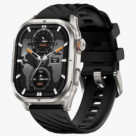 Kospet Kospet P10 Edelstahl Smartwatch mit Herzfrequenzmesser (Silber)