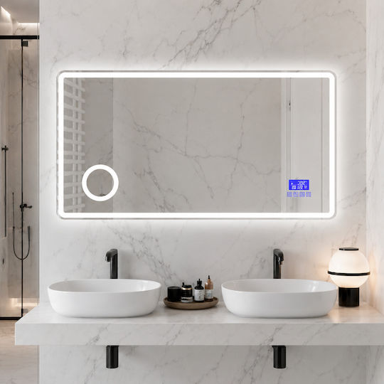 Futura F-1032 Увеличаващо Правоъгълно LED Touch 120x80cm Прозрачно