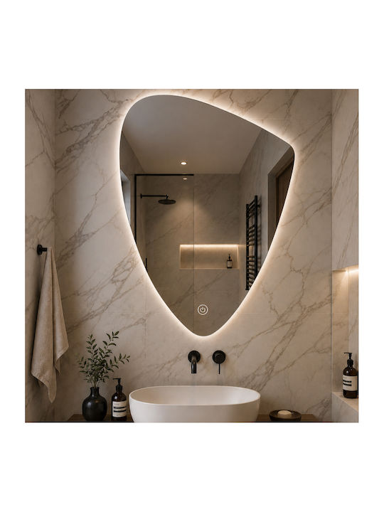 Futura Огледало За Баня LED Touch 60x80cm Бял