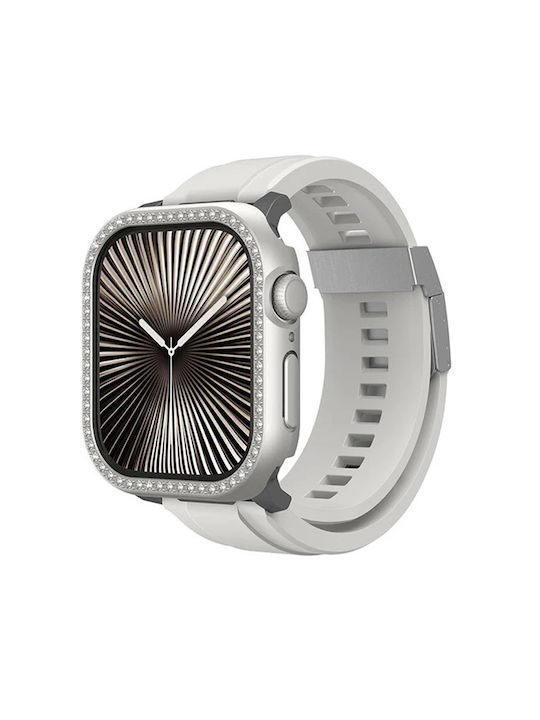 AmazingThing Glamour Gleamfit Titanium Apple Watch 46 mm Tragbare Hülle AmazingThing Glamour Gleamfit Titanium Apple Watch 46 mm Tragbare Hülle