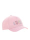 Guess Kids' Hat Jockey Fabric Baseball Pink
