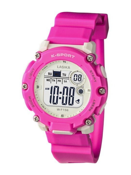 Digital Womens Watch 40mm Battery With Fuchsia ...