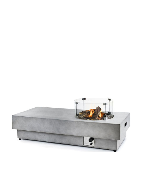 Happy Cocooning Agni Τζάκι Εξωτερικού Χώρου από Τσιμέντο 153x70x36cm