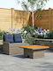 vidaXL Outdoor Lounge Set 2 Pieces Rattan with Pillows