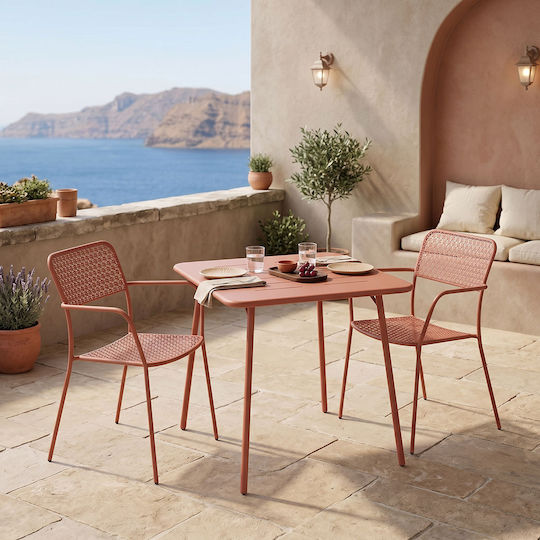Σετ Τραπεζαρίας 3τμχ terracotta
