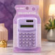 Calculator Purple Mini 6x10cm 4sxo91