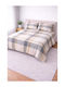 Cart Set Coverlets Double Cotton Gray 220x240cm 3 Pieces